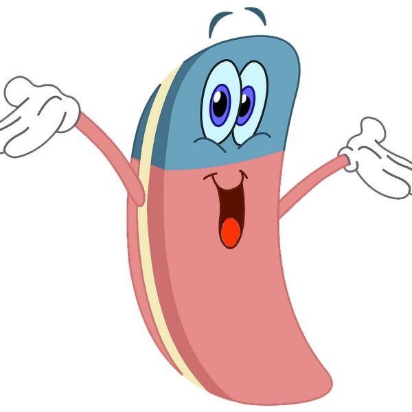 Ластик прикольный мультяшный