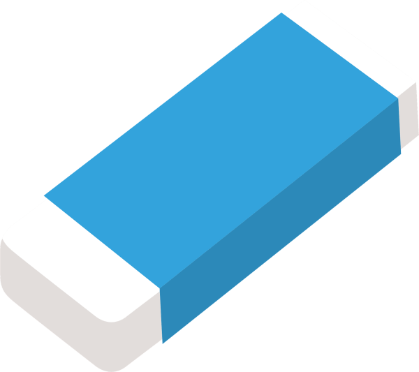 Ластик без фона белый