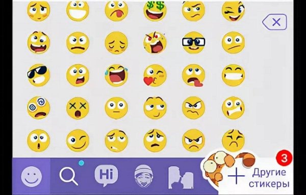 Обозначение смайлов в вайбере