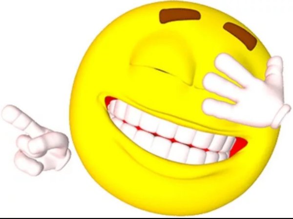 Смайлик смеется и плачет