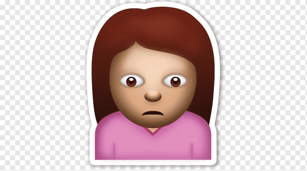 Эмодзи грустная девушка