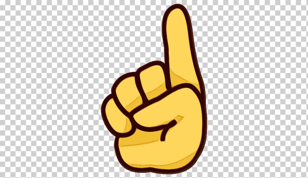 Указательный палец ввер