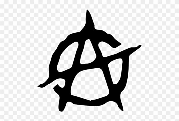 Знак анархии трафарет