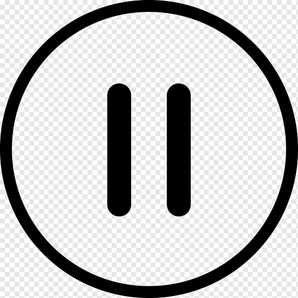Значок пауза стоп