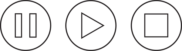 Иконки пауза плей