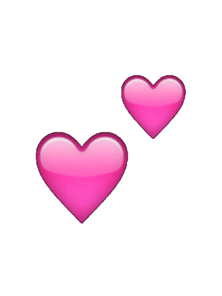 Сердечко эмодзи без фона