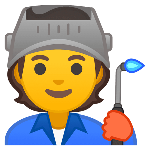 Смайлик в строительной каске