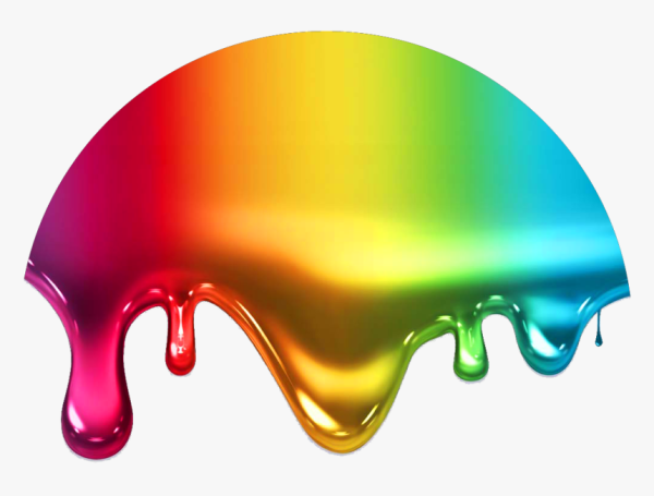 Капли краски стекают