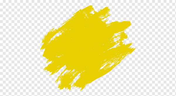 Мазок кистью желтый