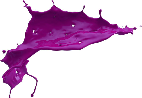 Потеки фиолетовой краски