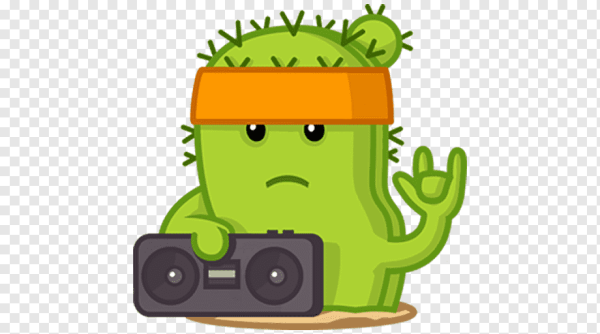 Стикеры ВК Кактус Коля