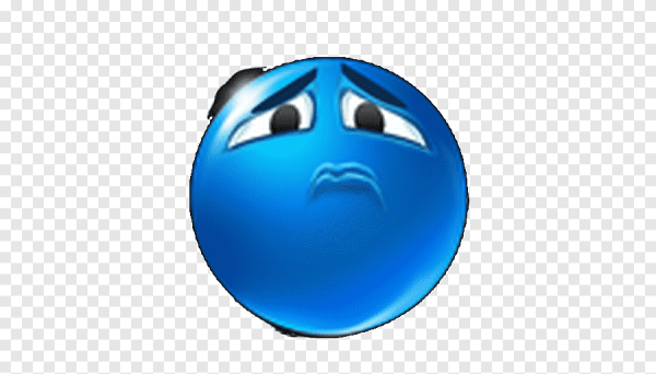 Злой синий Смайл