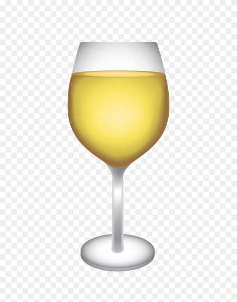 Эмодзи бокал белого вина