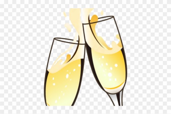 Смайлик шампанское бокалы