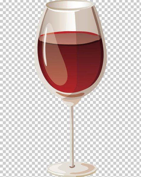 Бокал вина вектор