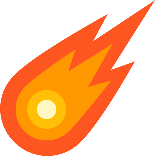 Метеорит мультяшный