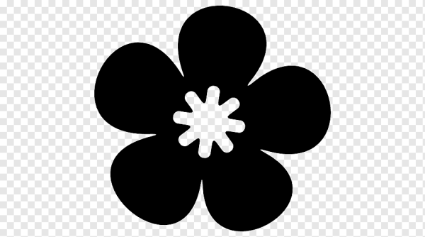 Цветочек силуэт