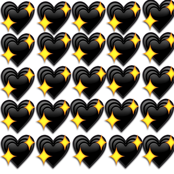 Сердечко черное