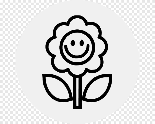 Улыбка раскраска. Цветы