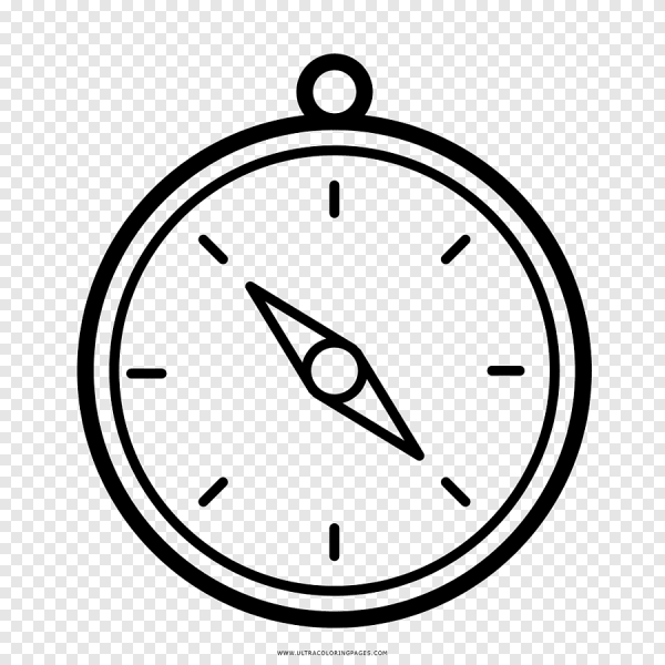 Компас раскраска