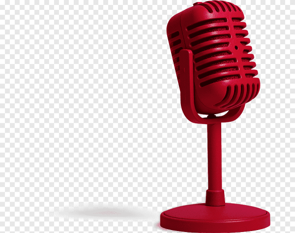 Микрофон на белом фоне