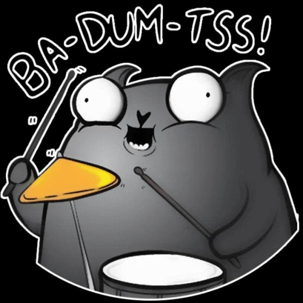 Кот с барабанами Мем