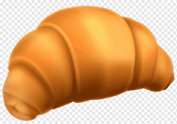 Круассан на прозрачном фоне