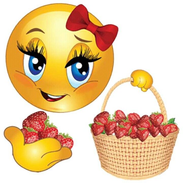 Смайлик вкусная еда