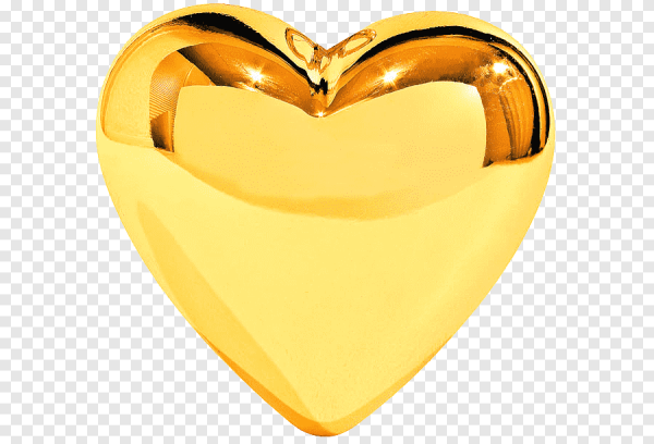 Красивые золотые сердечки