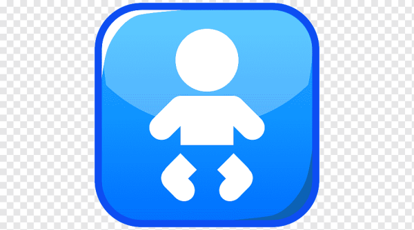 Дети значок голубое