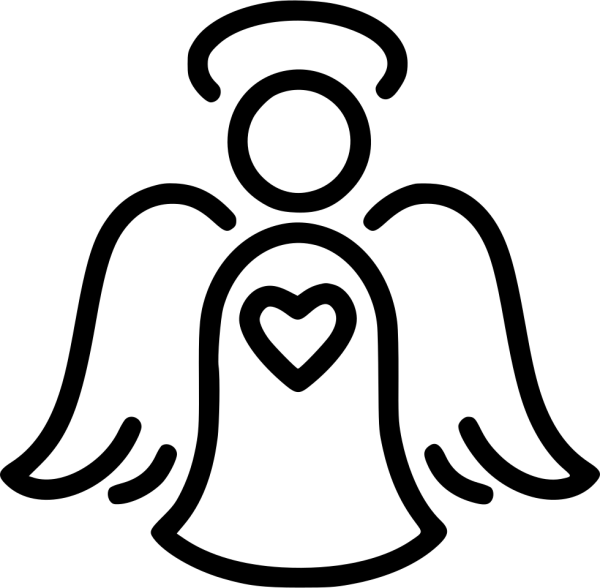 Значок ангелочка