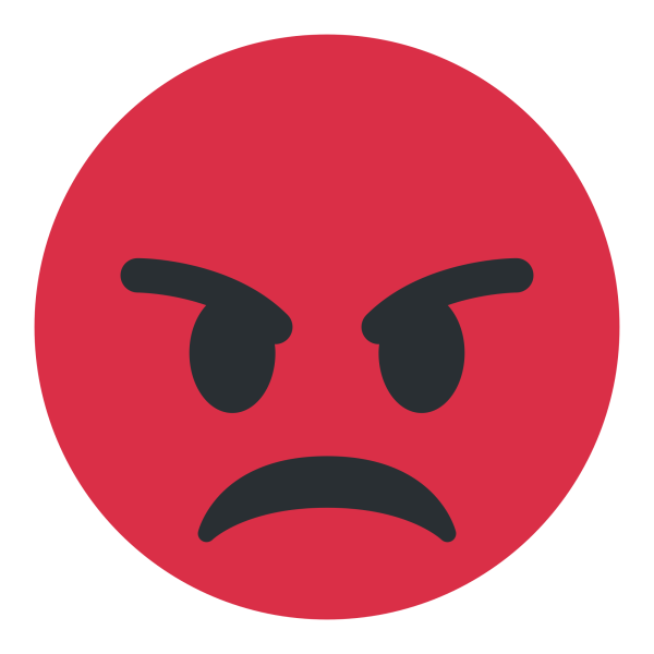 Злой Смайл на Красном фоне