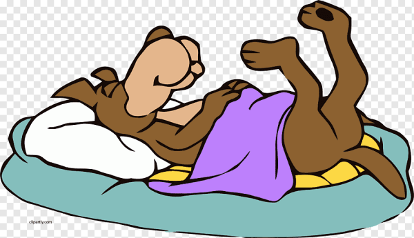 Смайлик спит в кровати