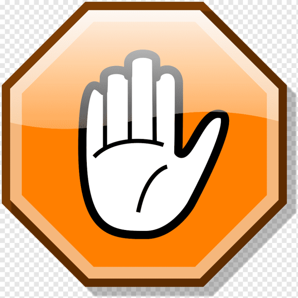 Знак стоп рука