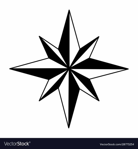 Восьмиконечная звезда роза ветров