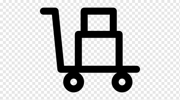 Иконка тележка с грузом