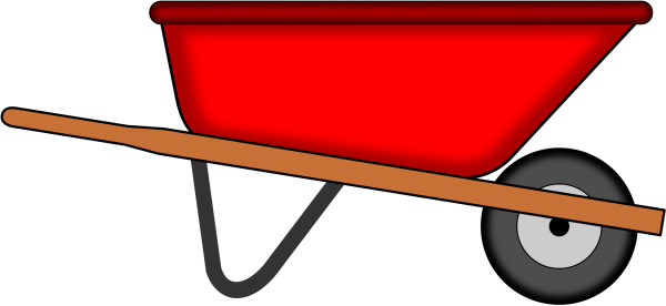 Садовая тачка вектор
