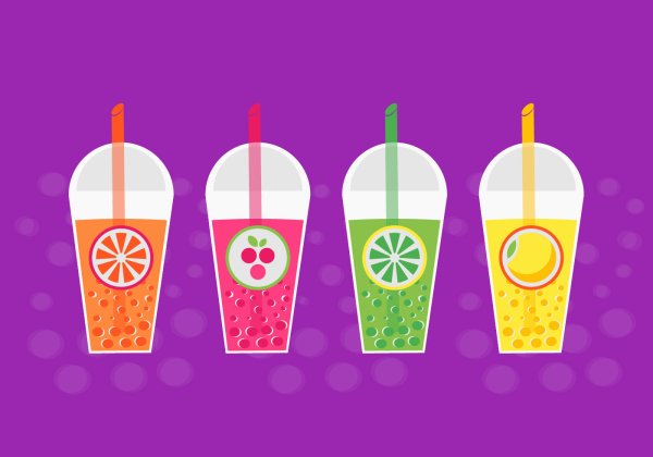 Бабл ти иллюстрации