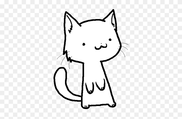 Котик лайк раскраска