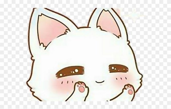 Кавайные котики без фона