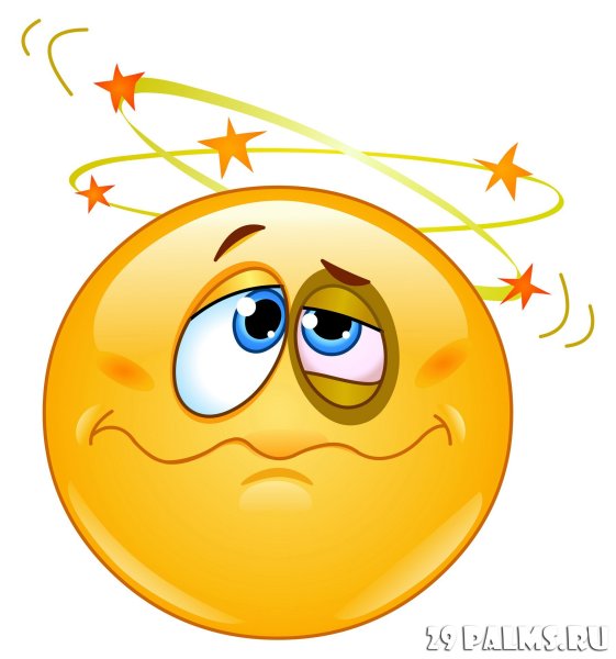 Смайлик кружится голова