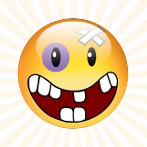 Смайлик с подбитым глазом