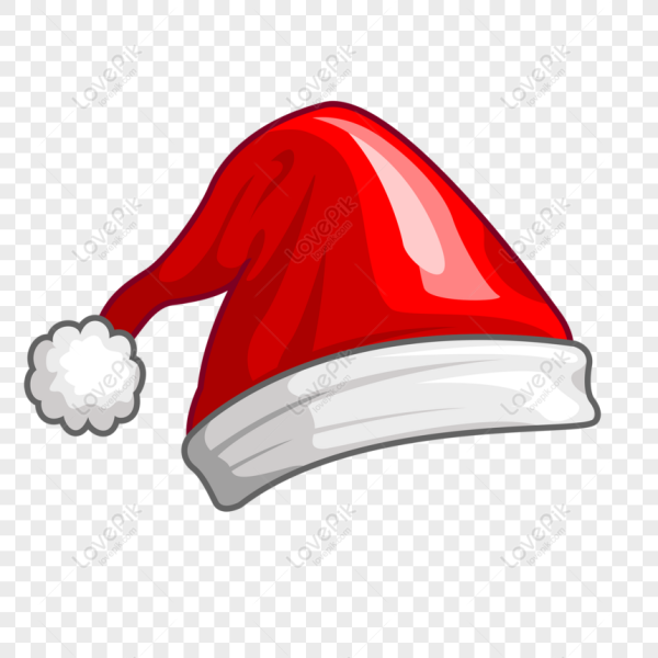 Шапка Деда Мороза для фотошопа без фона