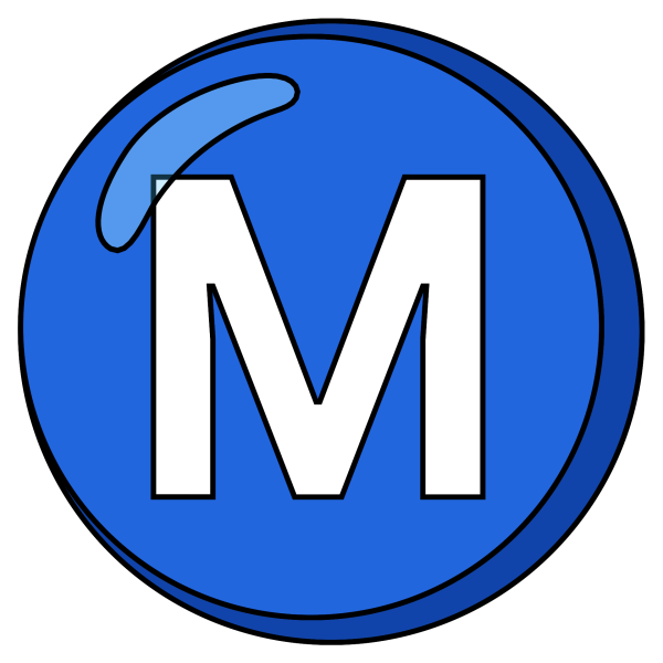 Буква ч синяя