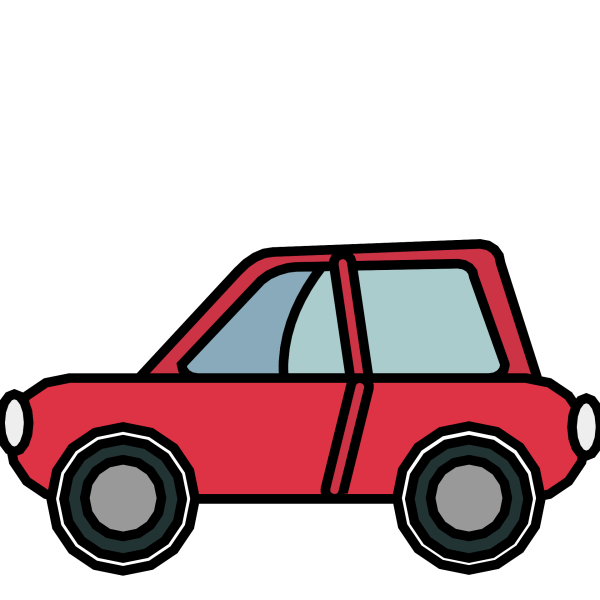 Смайлик машина синяя