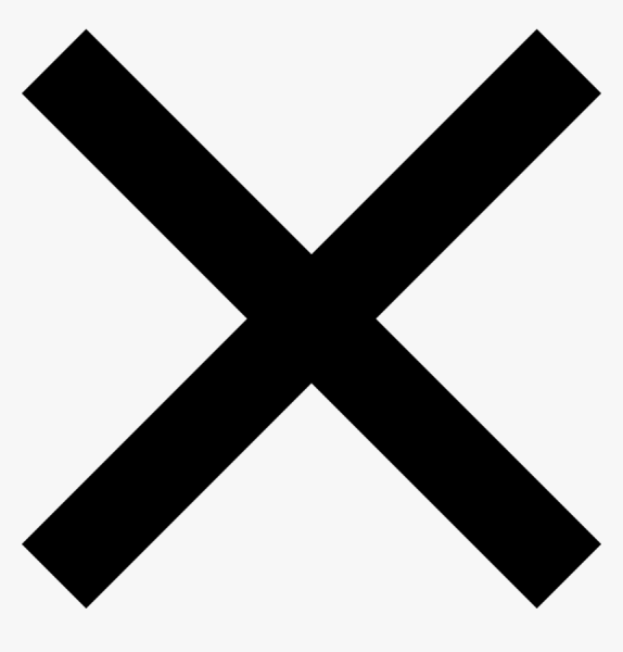 Крестик черный