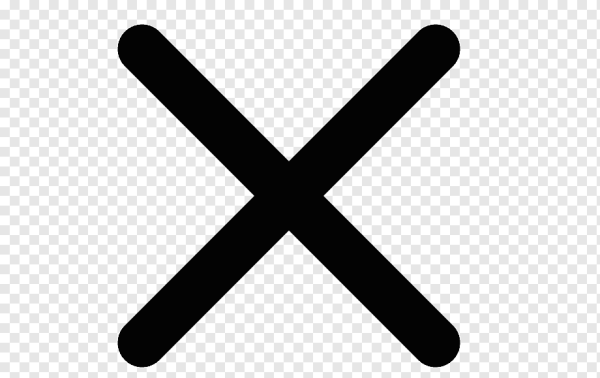 Крестик без фона