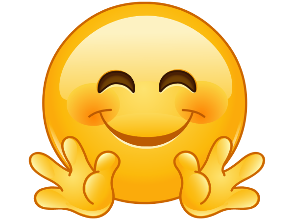 Смайлик с обнимающими руками