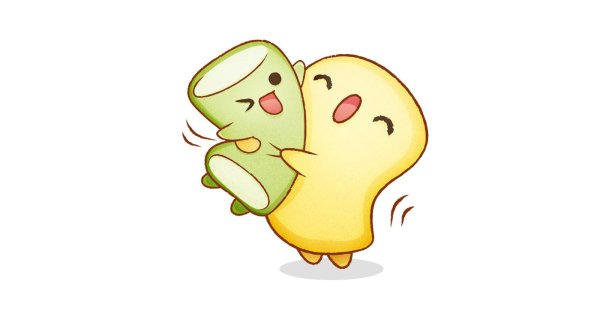 Смайлы обнимаются