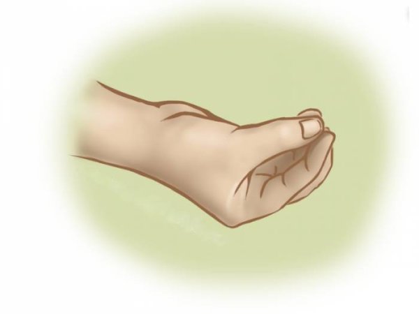 Мудра Мукула щепоть